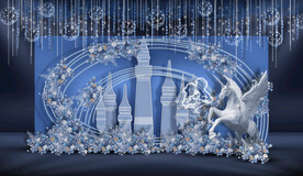 蓝色城堡主题迎宾区