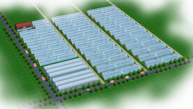 农业综合开发区鸟瞰图