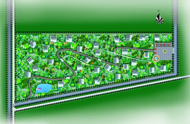 民宿体验区彩色平面图