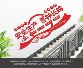 安全生产楼梯文化墙