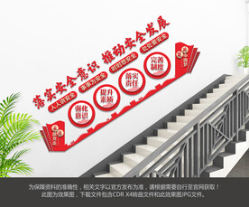 安全生产楼梯文化墙