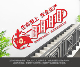 安全生产楼梯文化墙