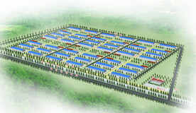集约化养殖基地效果图