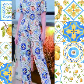 大牌 柠檬 拼接图片