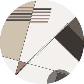 简约几何圆形地毯图案设计