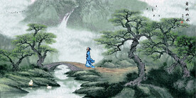 禅境山水画意境山水画