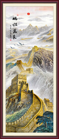 玄关长城装饰画