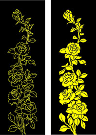 矢量玫瑰花图案