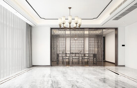 新中式客厅沙发背景墙