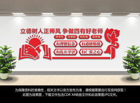 四有好老师文化墙