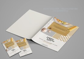 西餐西点美食宣传画册封面