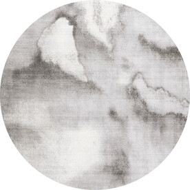 抽象水墨圆形地毯图案设计