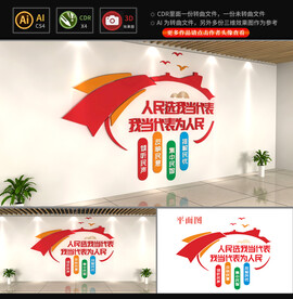 人民选我当代表文化墙