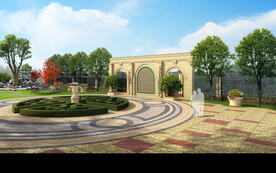 欧式花园迷宫灌木