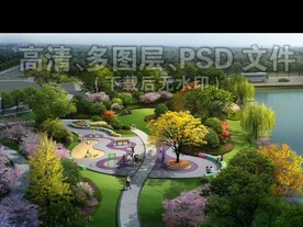 公园儿童活动空间绿化