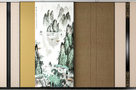 中式客厅沙发背景墙