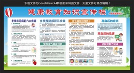 冬季健康教育知识宣传栏