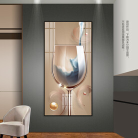 抽象客厅玄关装饰画晶瓷画无框画