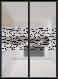 高清分层透明底推拉门打印图