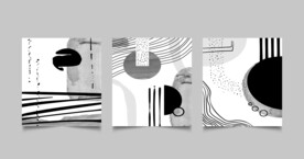 黑白抽象意境极简背景