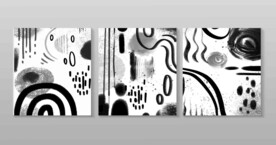 意境水彩黑白背景