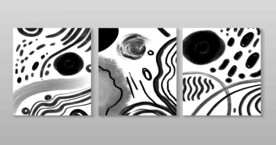 黑白水墨水彩背景