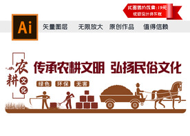 农耕文化背景墙