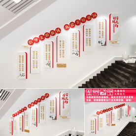 村规民约楼道文化墙