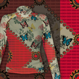 大牌女装数码印花