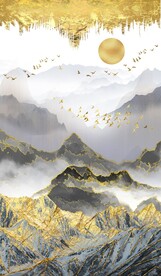 金山玄关抽象画