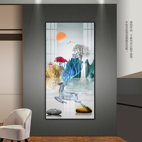 现代抽象卧室客厅玄关装饰画挂画