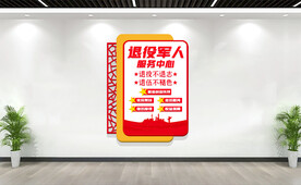 退役军人服务中心展板