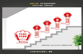 党建楼梯文化墙