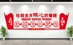 社会主义核心价值观文化墙