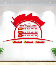 社会主义核心价值观文化墙