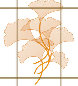 高清分层透明底推拉门打印图