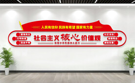 社会主义核心价值观背景墙