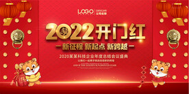 2022开门红年会背景