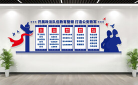 教育整顿文化墙展板