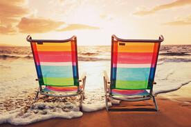 装饰画 抽象画 海边