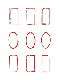 中国风印章中式标题文本边框