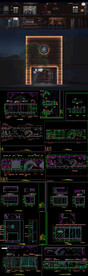 全套酒吧CAD施工图 效果图