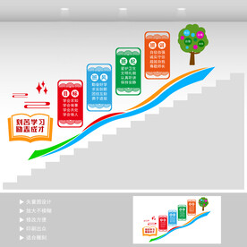 学校楼道文化墙  