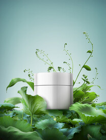 绿色夏日春季上新化妆品海报