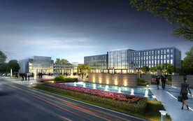 产业园夜景效果图