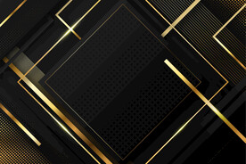 金色边框黑色背景