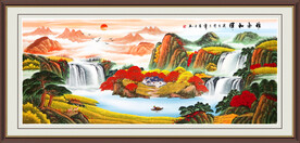  左右逢源 风水画