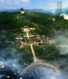 山顶道观效果图 