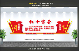 红十字会文化墙