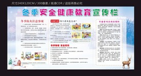 冬季健康教育宣传栏